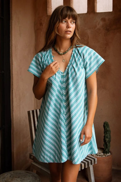 Marigold Mustang - Florence Mini Dress Baltic