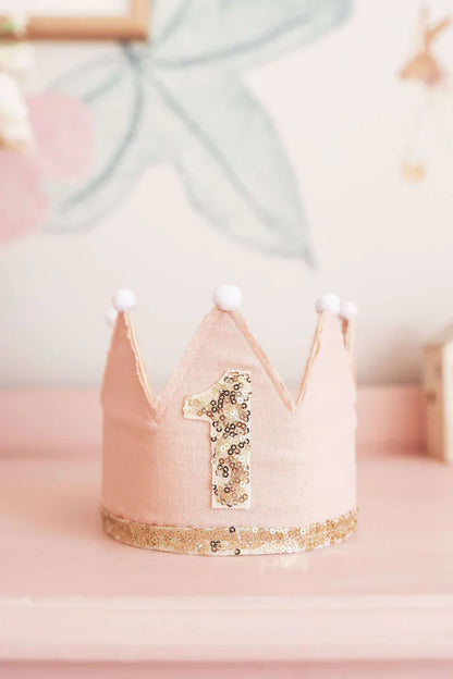 Alimrose - 1st Birthday Crown Pink