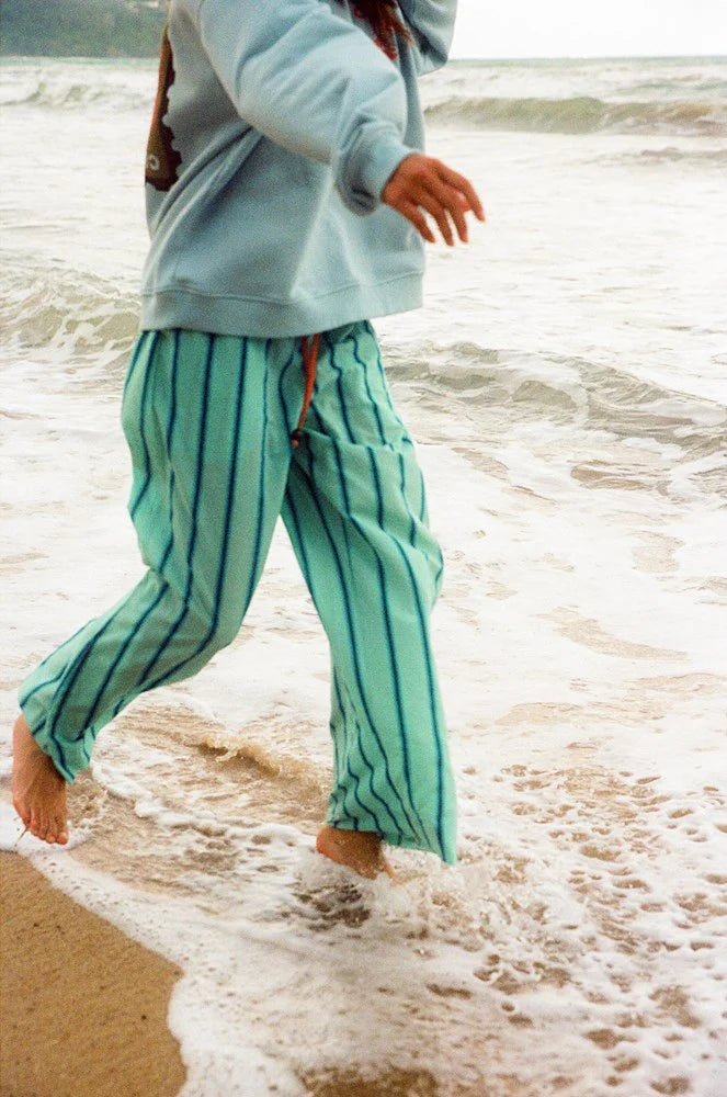 Ciao Ciao - Crystal Blue Stripe Wide Issimo Pant