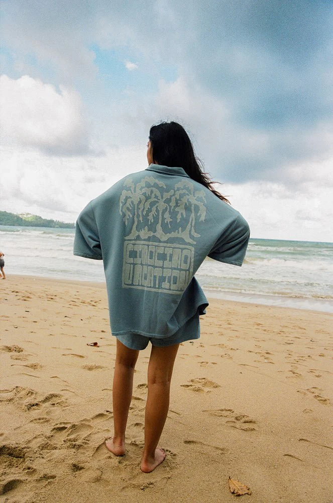 Ciao Ciao - Palm Bungalow Shirt Blue