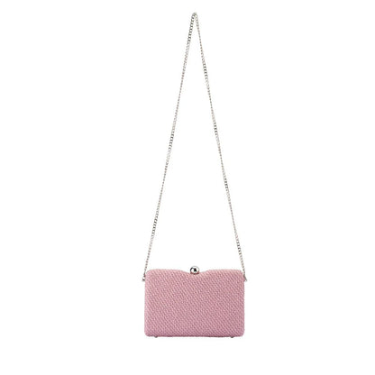 Olga Berg - Birdie Textural Handle Bag Pink