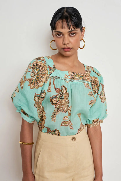 Zoe Kratzmann - Grace top Mint Kgari