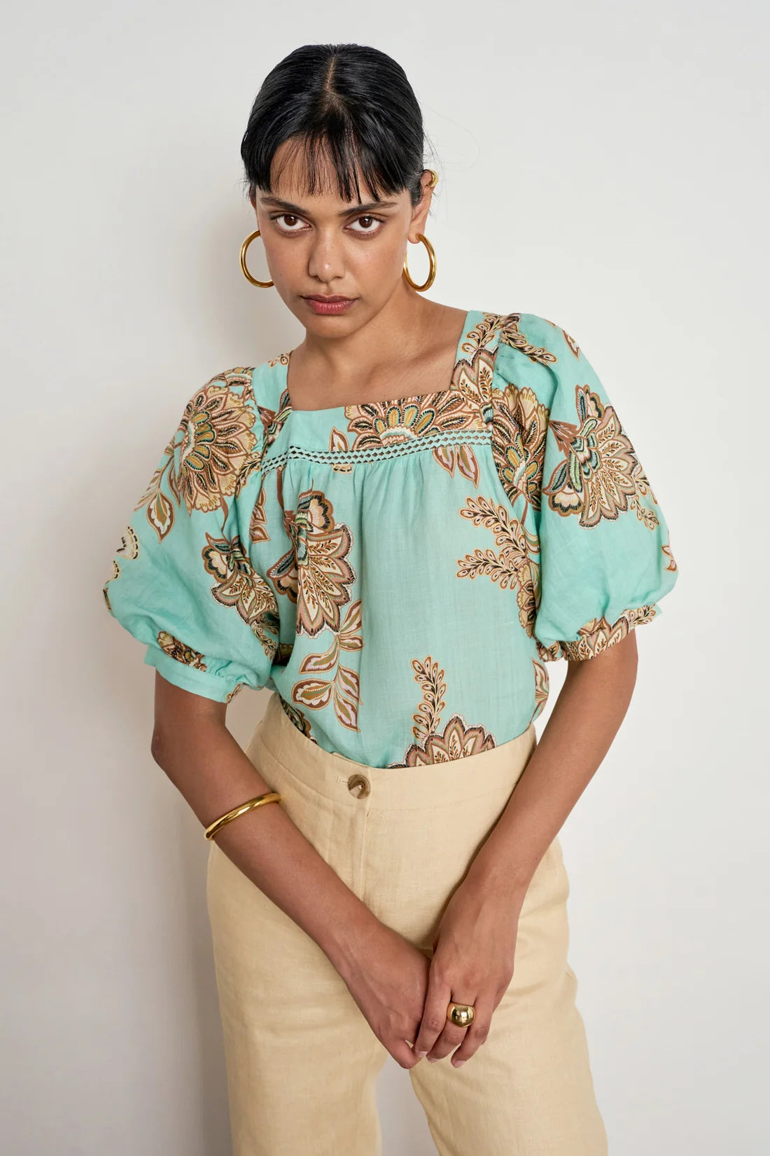 Zoe Kratzmann - Grace top Mint Kgari