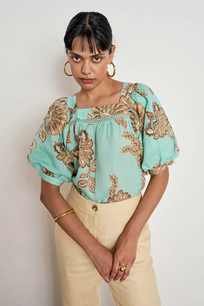 Zoe Kratzmann - Grace top Mint Kgari