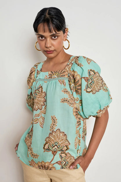 Zoe Kratzmann - Grace top Mint Kgari