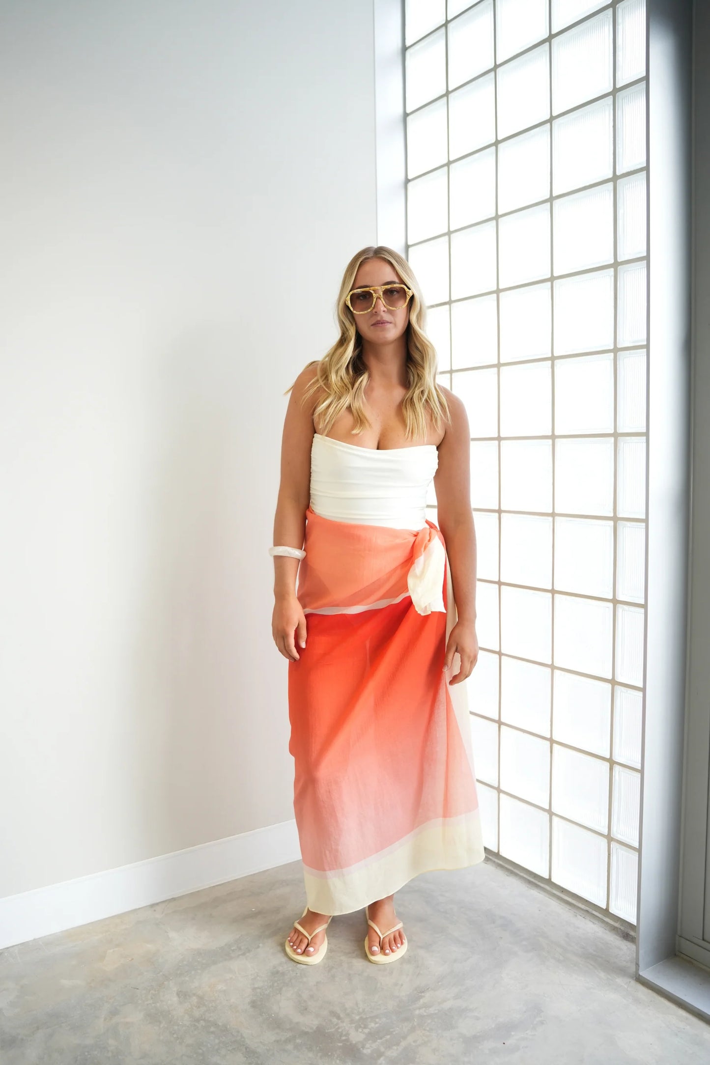 Mia Capri -  Sarong Yellow