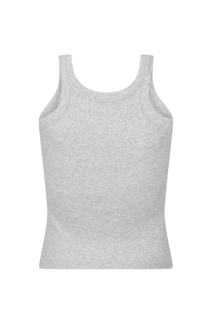 Araminta James - Monogram Tank in Grey Marle