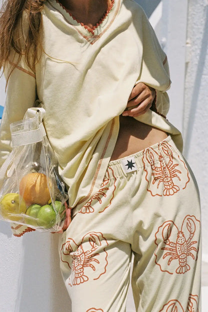 Ciao Ciao - Lita Lobster Leize Pant Butter Yellow