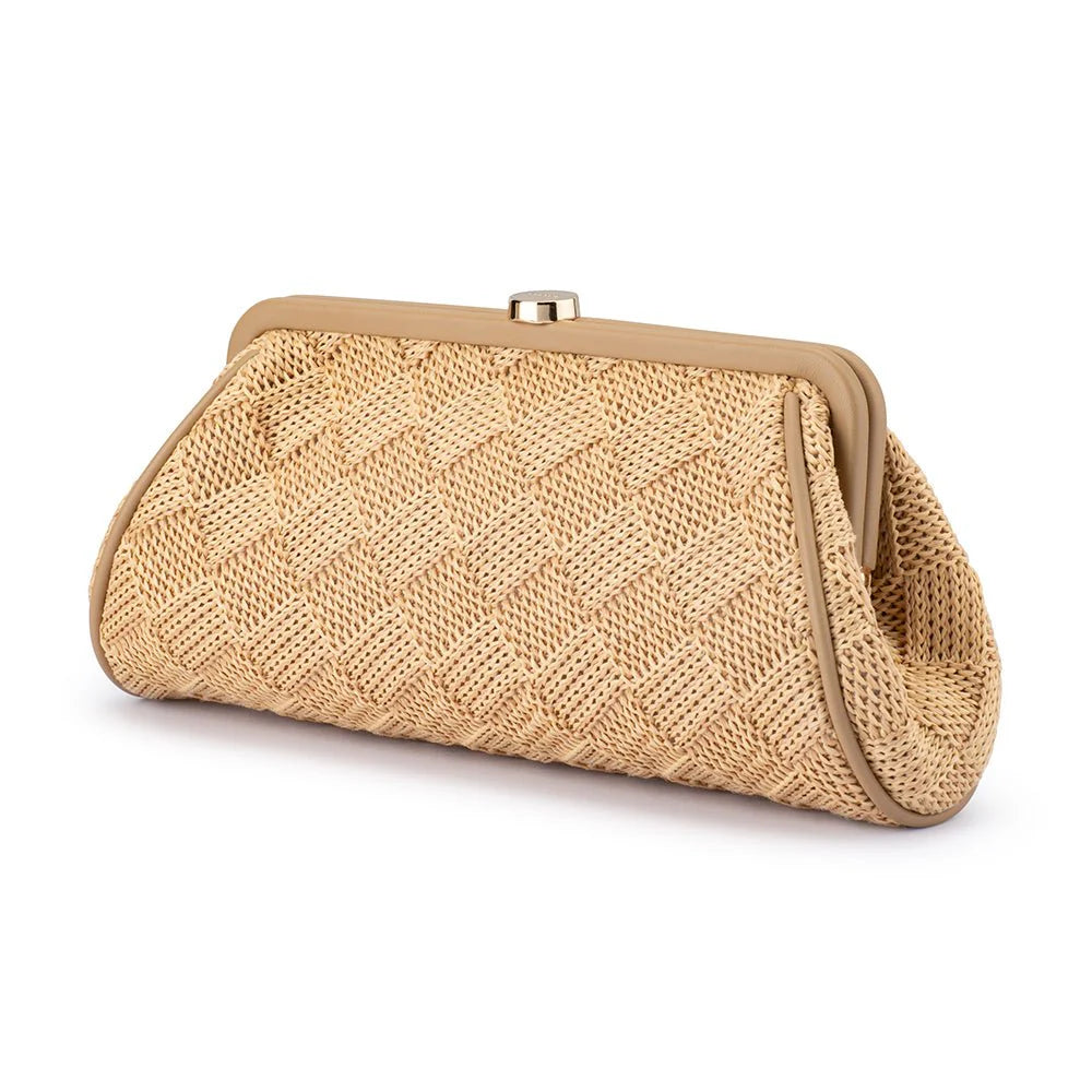 Olga Berg - Lois Woven Bag Natural