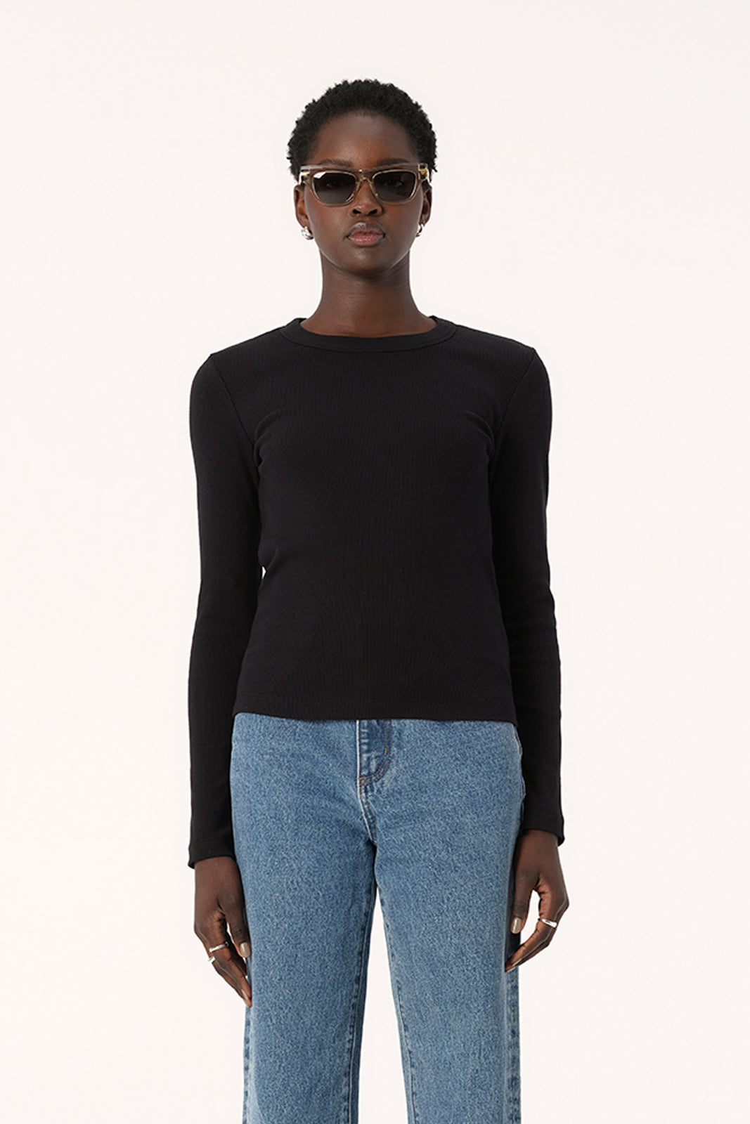 Elka Collective - Nola Long Sleeve Top in Black