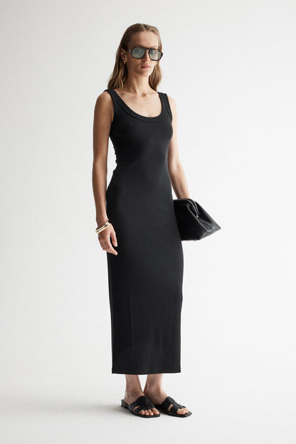 Elka Collective - Sienna Tank Dress in Black