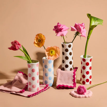 Noss & Co - Small Ceramic Vase Brown Spot