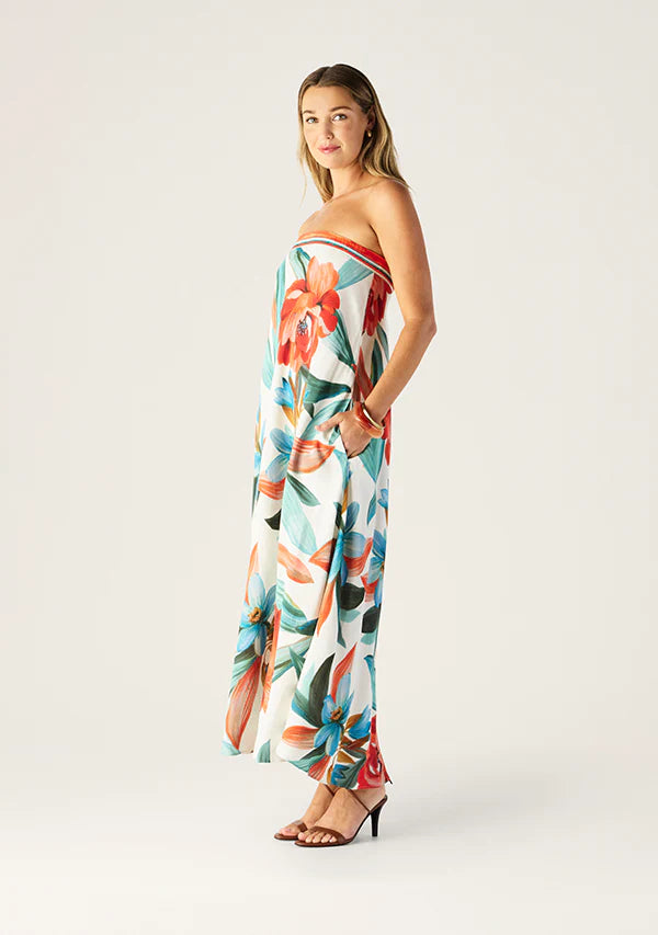 MOS the Label - Fiorina Print Strapless Dress