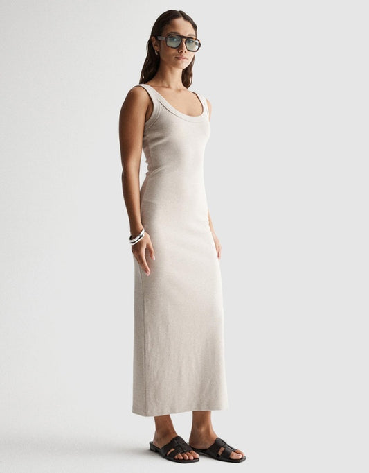 Elka Collective - Sienna Tank Dress in Oat Marle