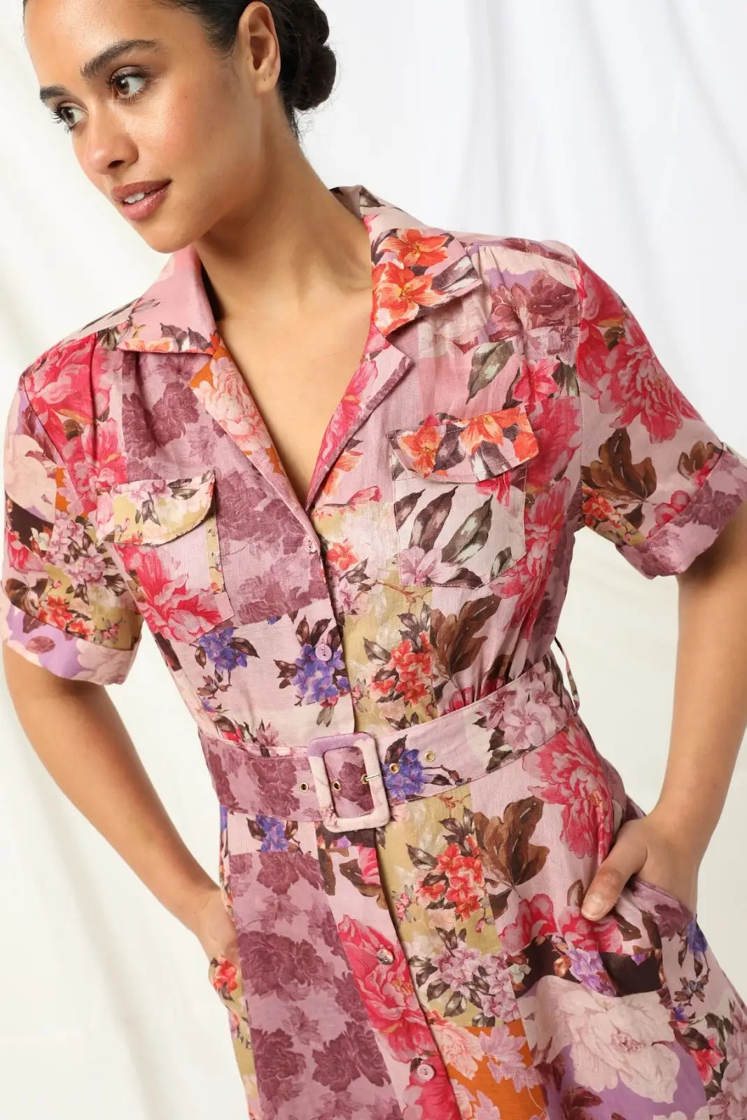 Kachel - Ceclia Maxi Dress in Cedar Mirage