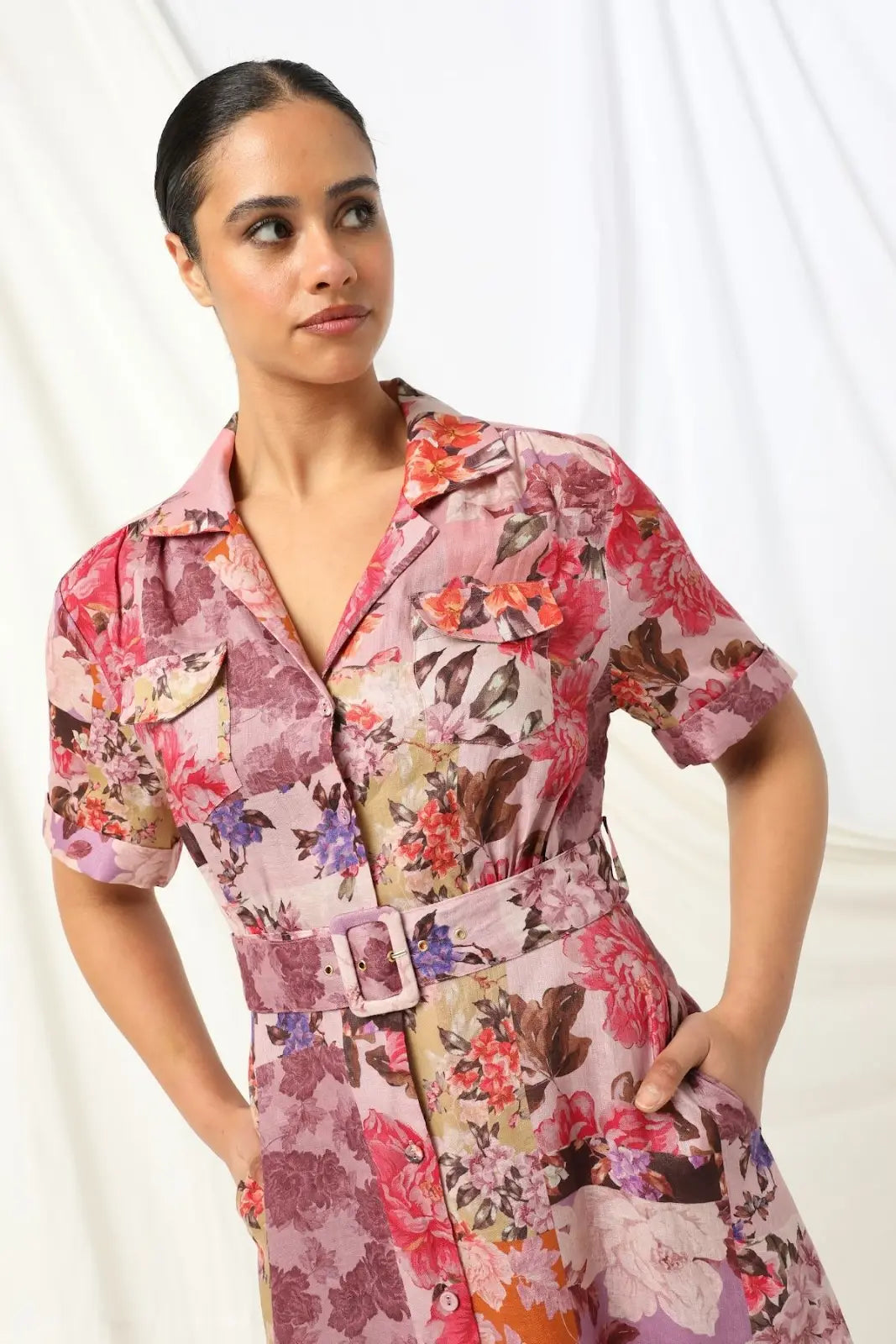 Kachel - Ceclia Maxi Dress in Cedar Mirage