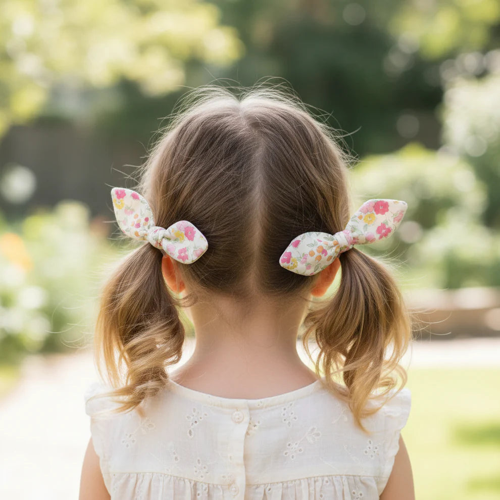Alimrose - Bunny Hair Ties Set Rose Garden