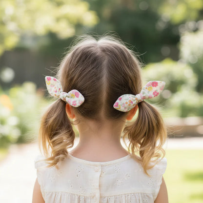 Alimrose - Bunny Hair Ties Set Rose Garden