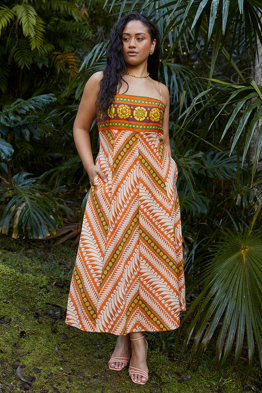 Bohemian Traders - Ripple Slip Dress in Multi