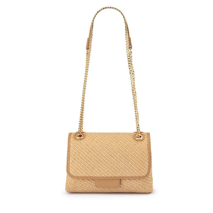 Olga Berg - Alexa Woven Shoulder Bag Natural