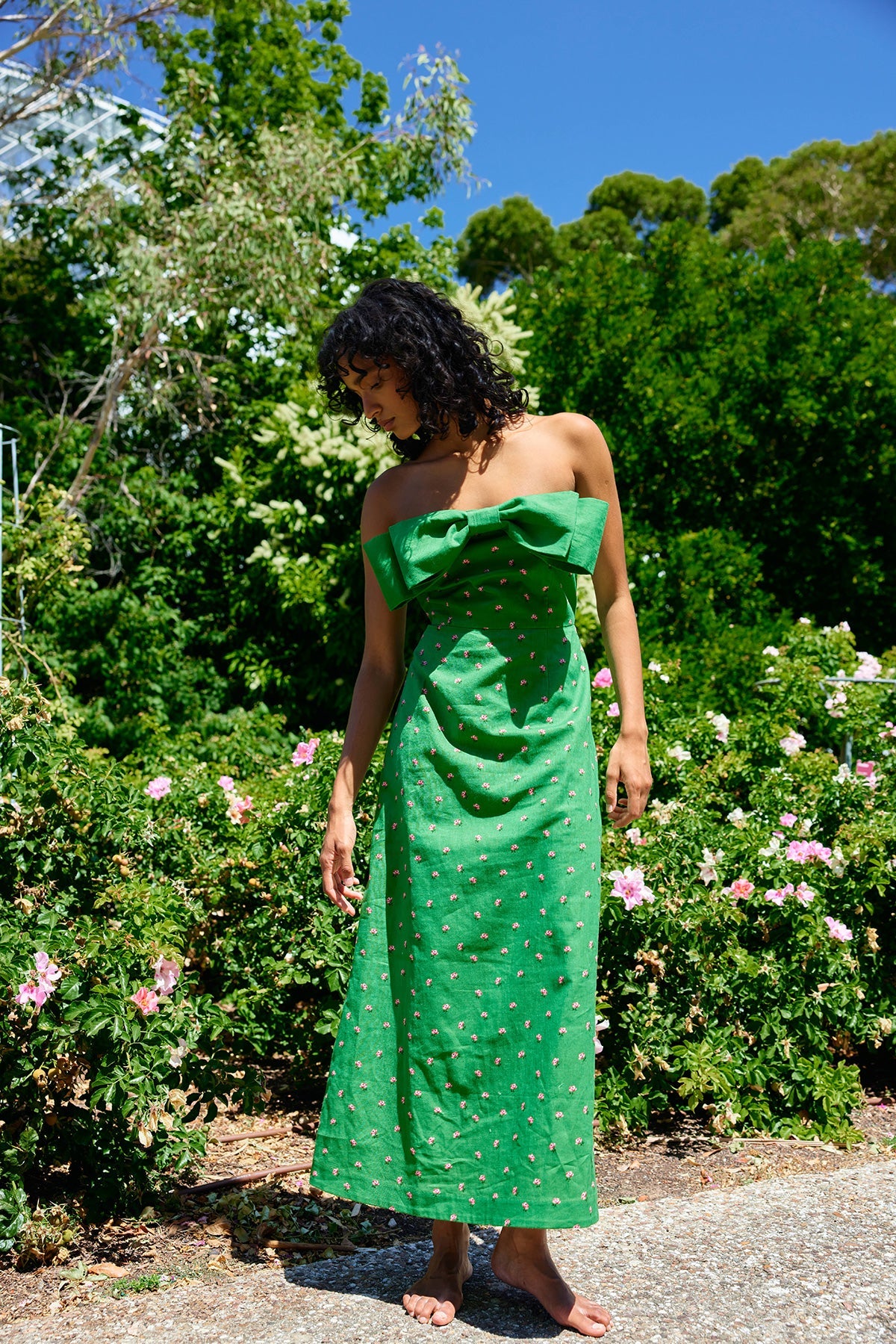 Aston Studio - Jemima Dress Leaf Rose