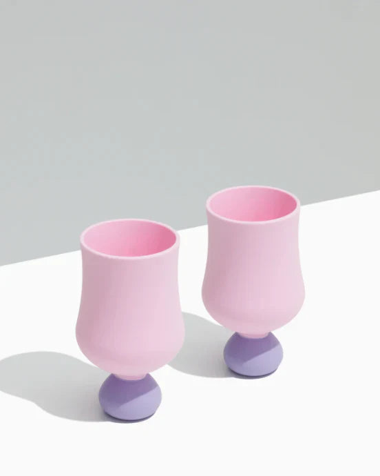 STYLD - Unbreakable Cups Bubble Goblet Set (2 pcs)