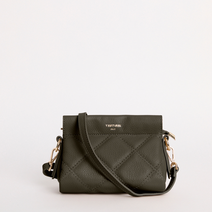 Vestirsi - Ella Quilted Crossbody in Dark Chocolate