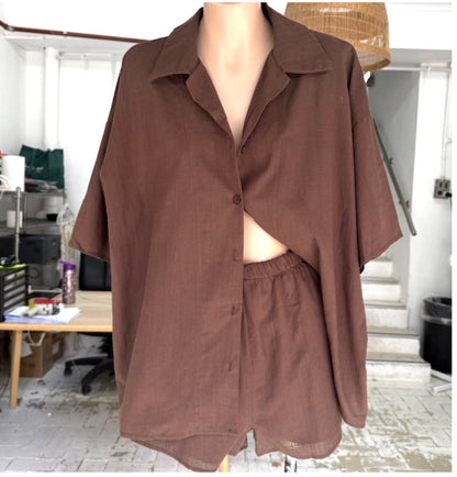 By Frankie - Short Set in Chocolate