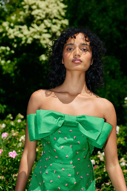 Aston Studio - Jemima Dress Leaf Rose