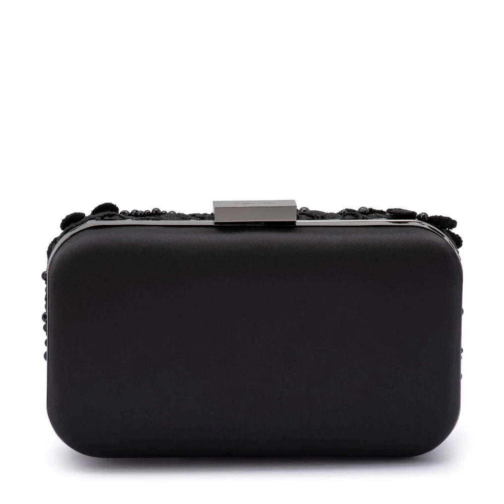 Olga Berg - Beth Encrusted Clutch Black
