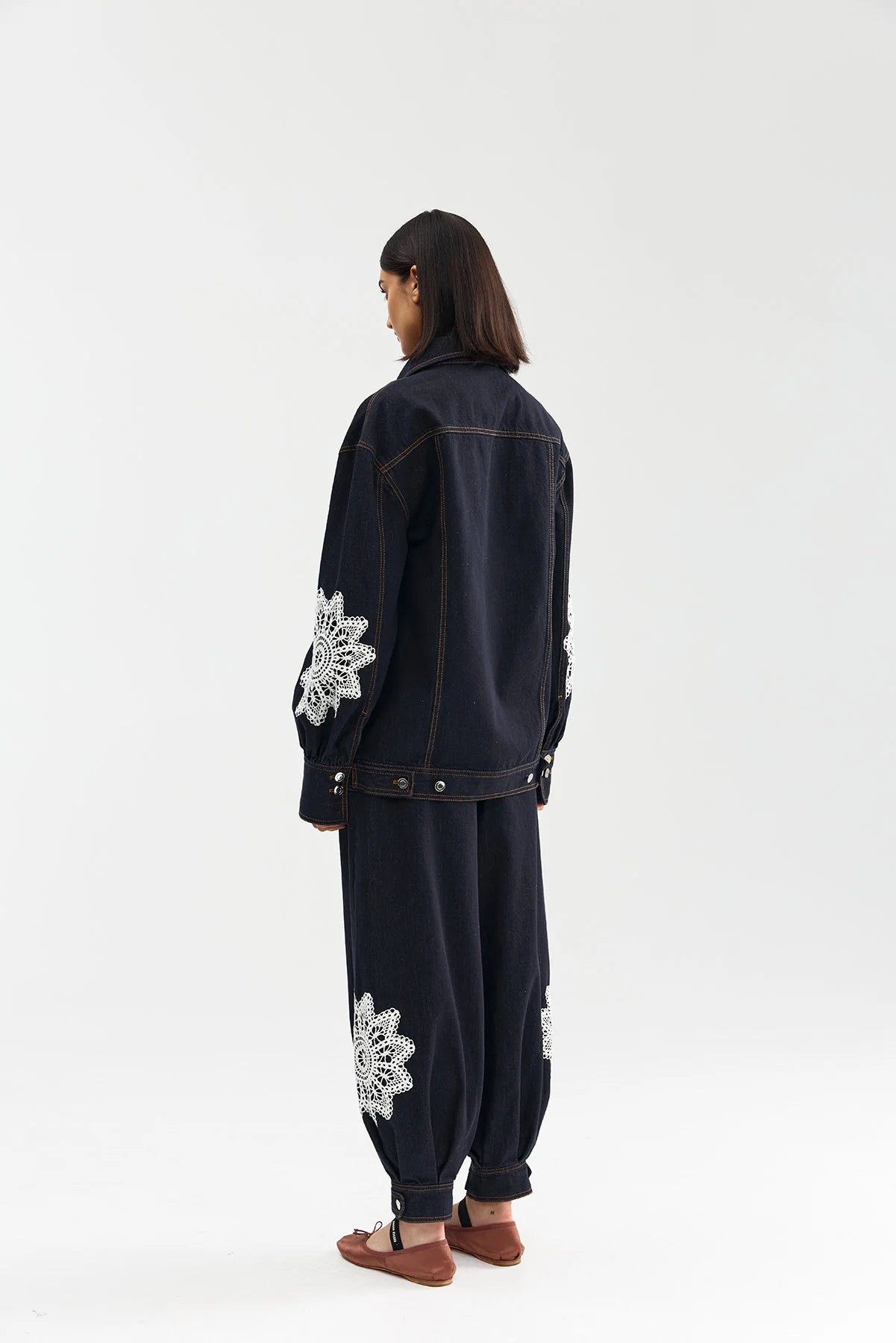 Aston Studio - Bowie Jean Indigo Denim Lace