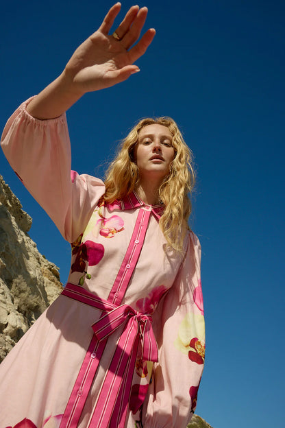 Aston Studio - Lucille Dress Icing Phalae