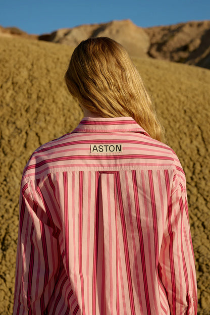 Aston Studio - Buddy Shirt Orchid Stripe
