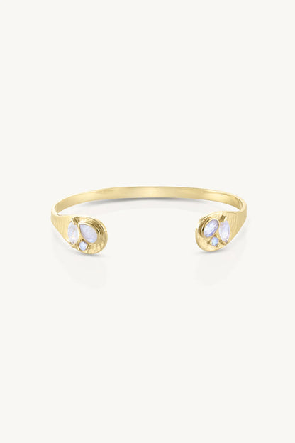 Toni May - Alessia Moonstone Gold Cuff