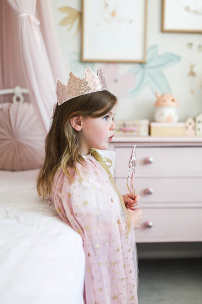 Alimrose - Dress Up Tulle Star Cape Blush Gold