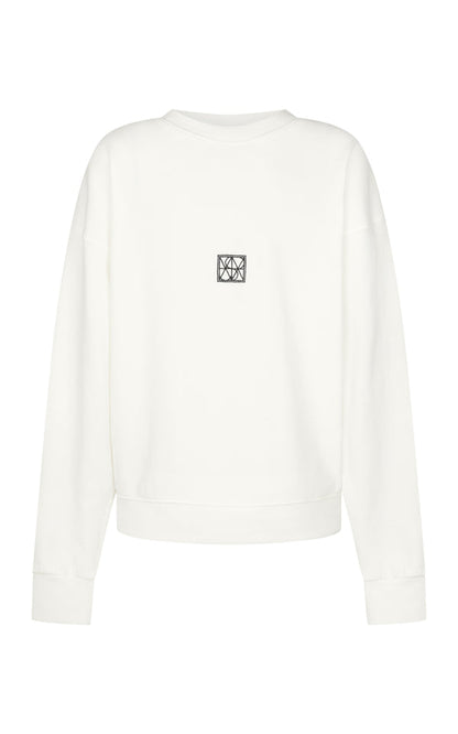 Araminta James - Monogram Classic Sweatshirt in Snow