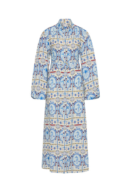 Palm Noosa - Noddy Dress in Lagoona Tile