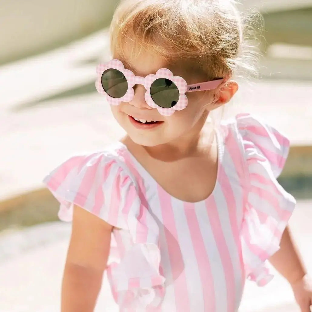 Baby Daisy Sunglasses - Pink Check