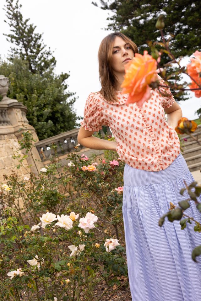 Oak Meadow - Billie Blouse in Strawberry Thistle