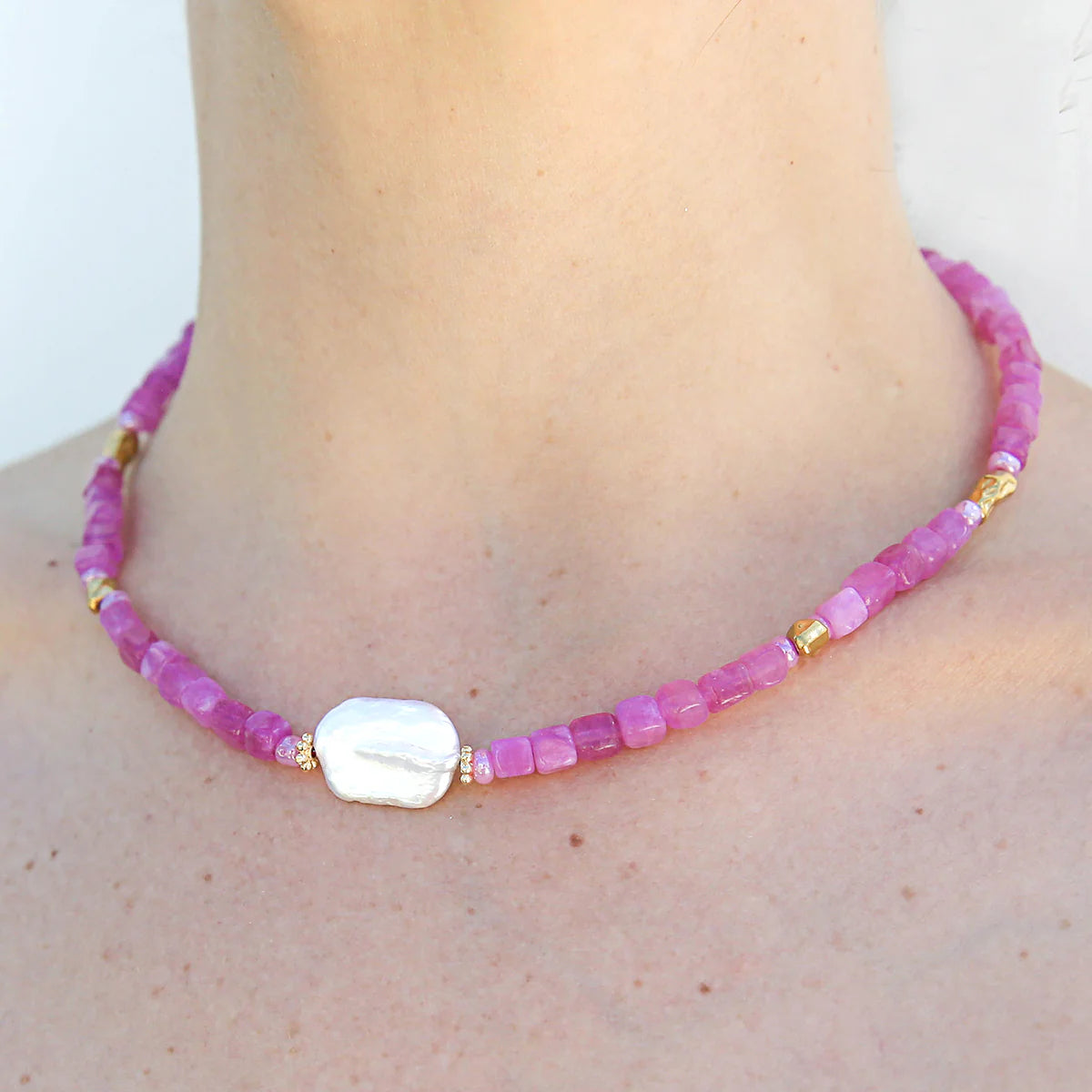 Kingston - Magenta Pearl Necklace