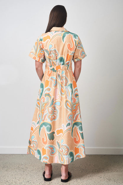 Ralf Studios - Hyams Dress Paisley Teal