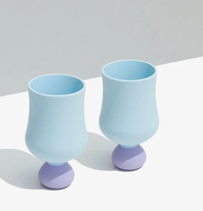 STYLD - Unbreakable Cups Bubble Goblet Set (2 pcs)