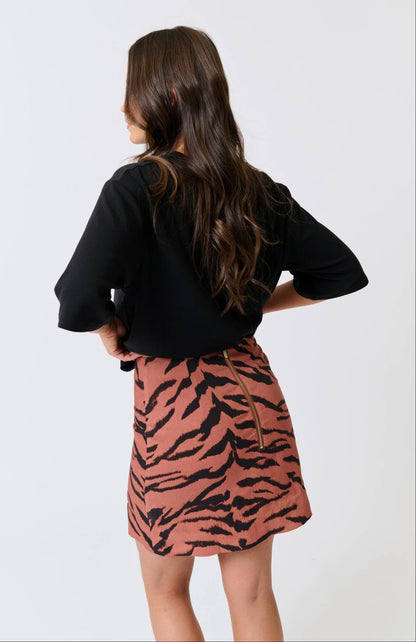 Cartel & Willow - Zyla Mini Skirt in Zebra