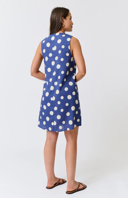 Cartel & Willow - Selena Mini Dress Navy Spot