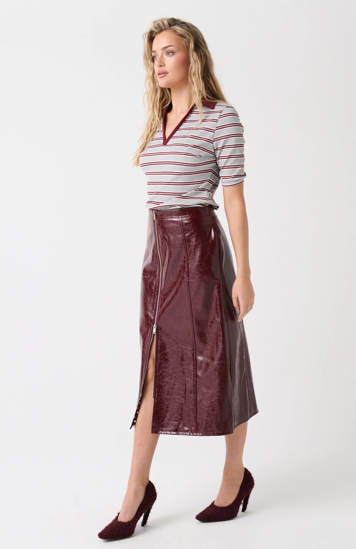 Cartel & Willow - Indie Top Berry Grey