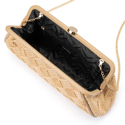 Olga Berg - Lois Woven Bag Natural