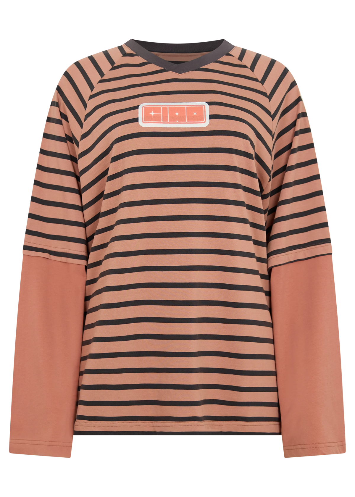 Ciao Ciao - Double Trouble LS Tee Pink