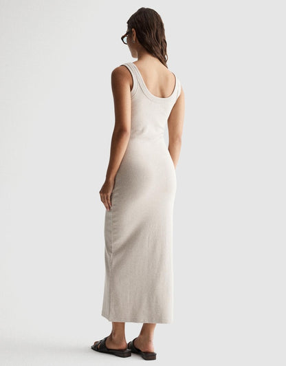 Elka Collective - Sienna Tank Dress in Oat Marle