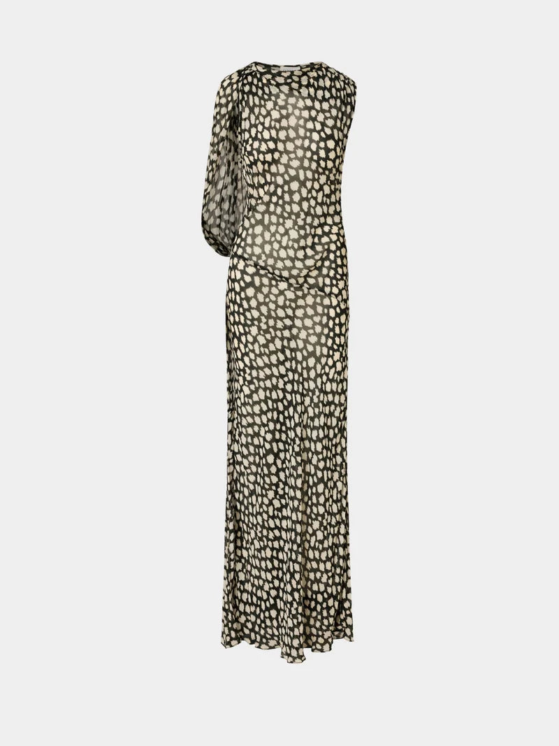 ROAME - Fallon Drape Gown Sauvage Noir