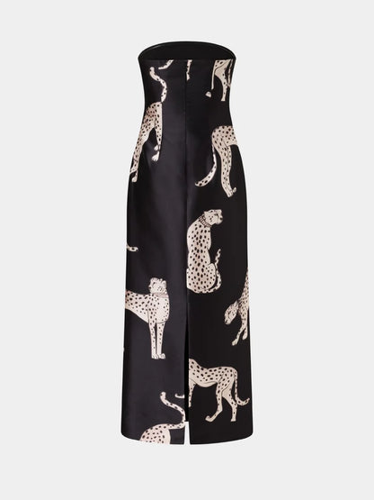 ROAME - Pascal Dress Cheetah Royale Black